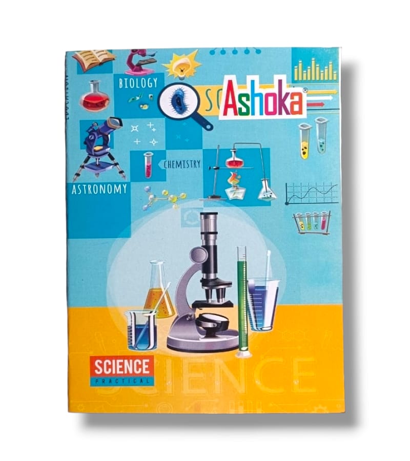 Ashoka A4 Science Practical Notebook - 100 Pages